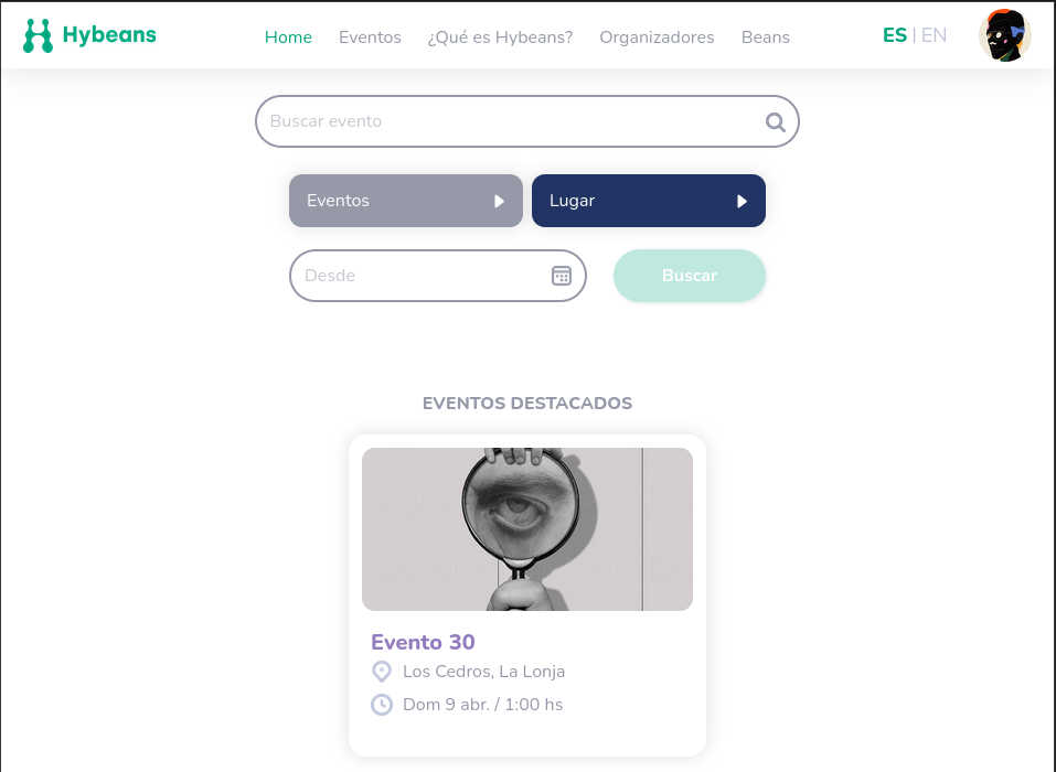 Hybeans Web screenshot 1