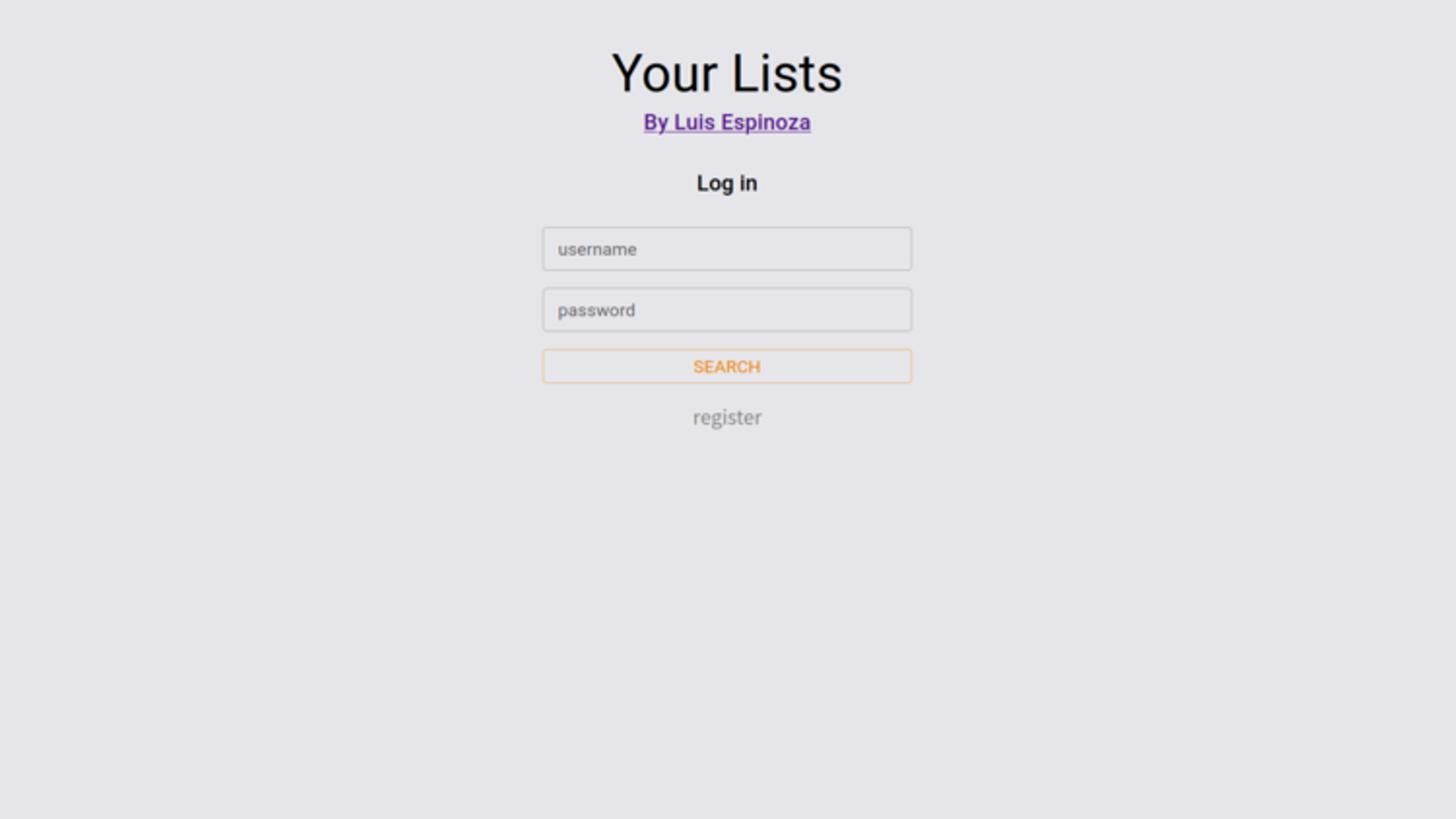 Your Lists App